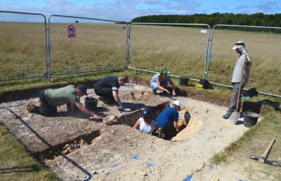 Excavating a prehistoric solution hollow